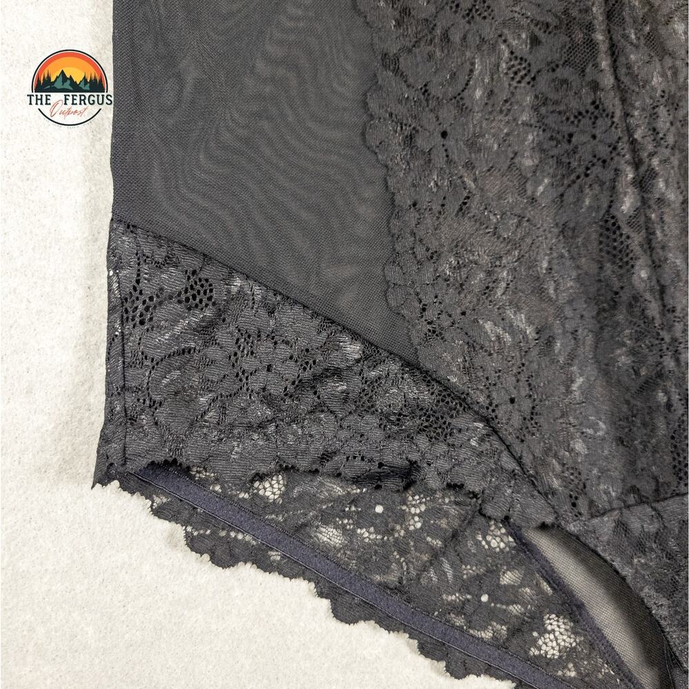 NWT Torrid Sexy Black Strappy Lace & Mesh Lingerie Bodysuit Plus Size 1 (14/16) - Picture 13 of 16